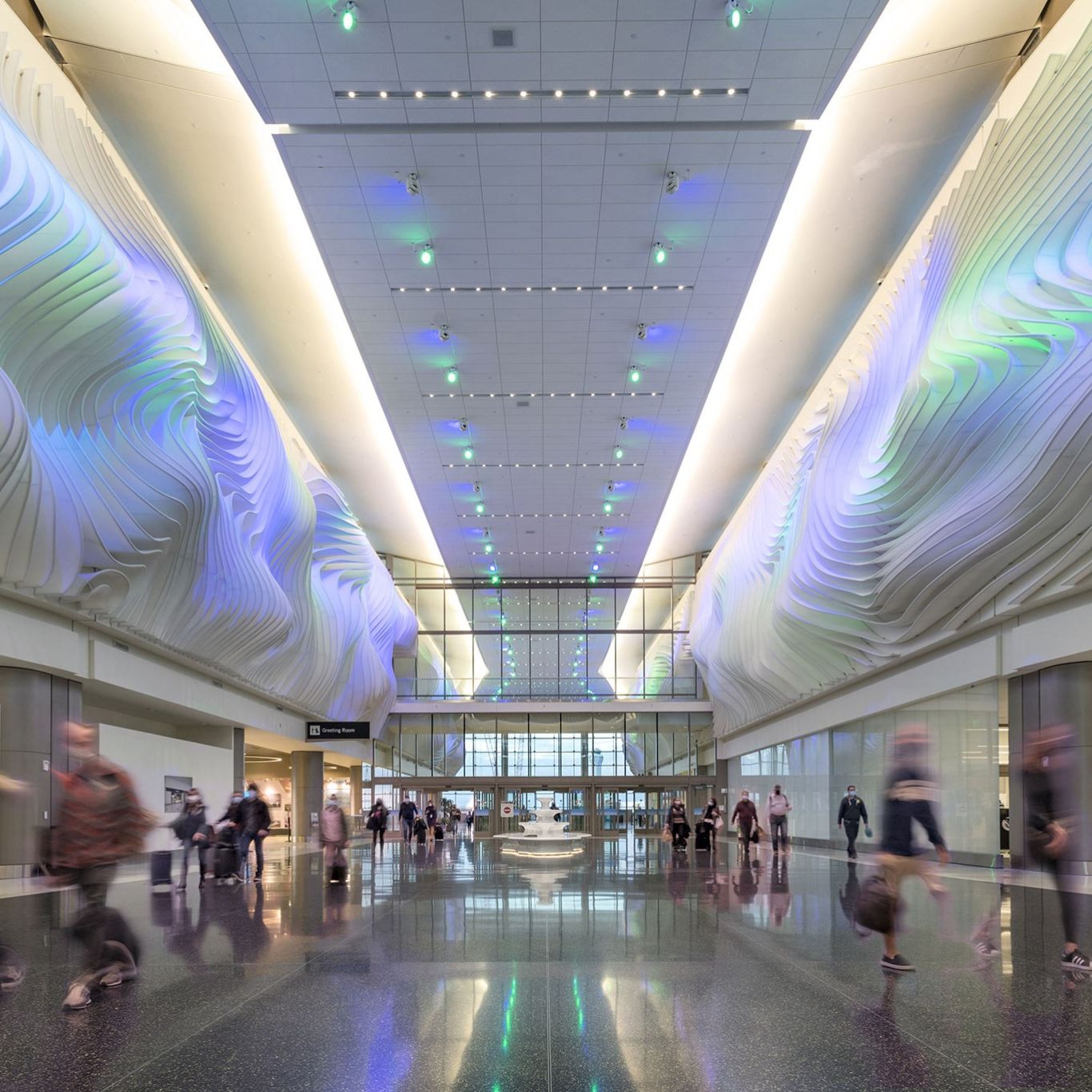 Colorful hallway lighting quotient lai