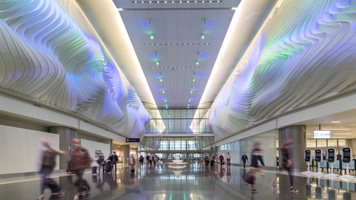 Colorful hallway lighting quotient lai