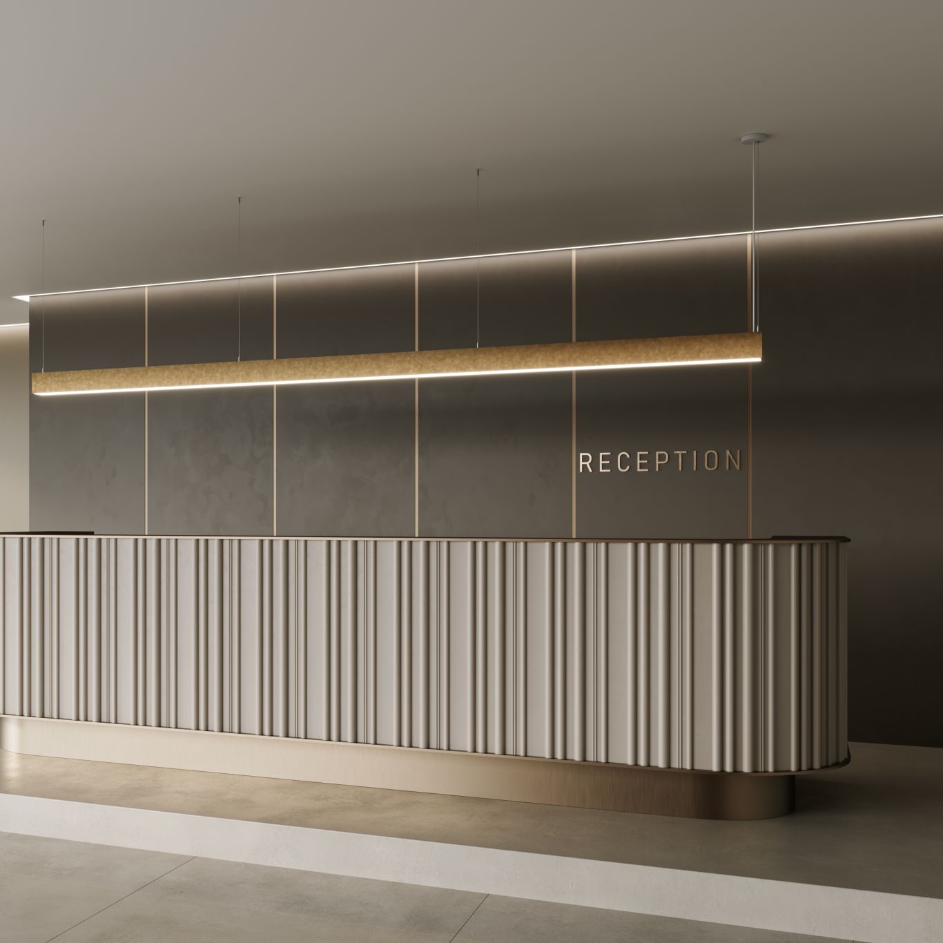 Bionic Pro Linear Γ Çö Oxidized Gold Lobby